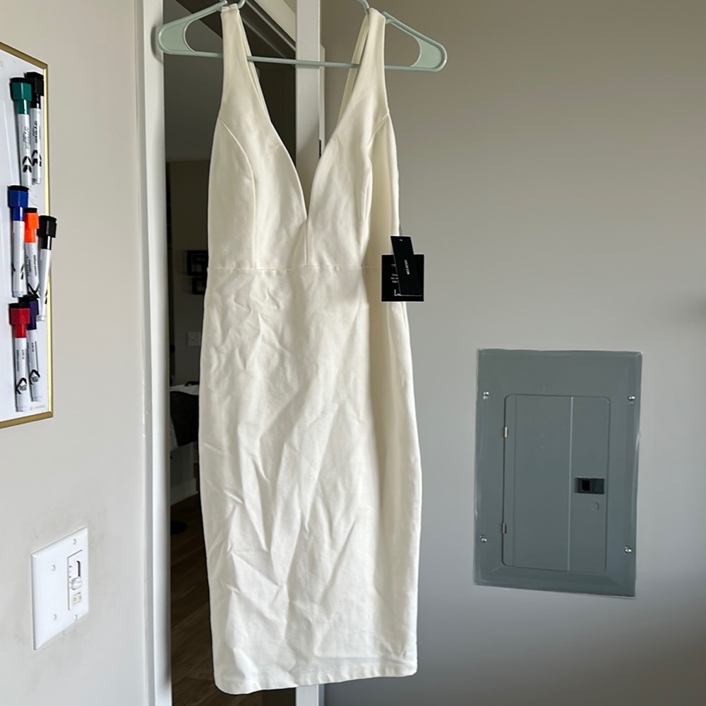 Lulus white midi dress
